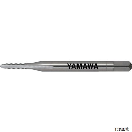 【特長】 ●切りくずが粉状またはそれに近い小さくカールする被加工材に適しています。 ●刃先強度が大きくなっています。 ●再研磨が容易です。 【用途】 ●被削材：低炭素鋼、中炭素鋼、高炭素鋼に。 【仕様】 ●先端：中 ●精度：P1 ●精度表記：P級 ●呼び寸法：No.0 ●ピッチ(mm)：80 ●ねじ長さ(mm)：6.3 ●全長(mm)：36 ●シャンク径(mm)：3 ●シャンク四角部(mm)：2.5 ●下穴径(mm)：1.27 ●山数：80 ●加工ねじ：ユニファイねじ ●表面処理：ノンコーティング ●溝数：3 ●食い付山数：5山 ●シャンク長(mm)：24 ●四角部の長さ(mm)：5 ●加工ねじ：ユニファイねじ 【材質／仕上】 ●高速度工具鋼（HSS） 【入数】 ●1本 他のサイズはこちら 在庫のない商品は検索に表示されない場合がございます　