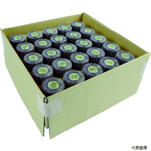トラスコ UF4025-80-50P TRUSCO まとめ買い フラップホイル外径40×25×軸径6 80# (50個入)