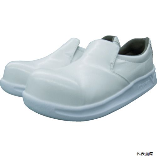 【スタンプラリー】日進ゴム V5100W-22.5 日進 耐滑樹脂先芯入り厨房シューズ ハイパーV #5100 白 22.5cm