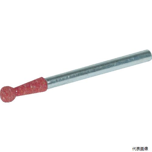 トラスコ CH808RC TRUSCO ゴム軸付砥石 球型 Φ8X軸3 80# 10本入