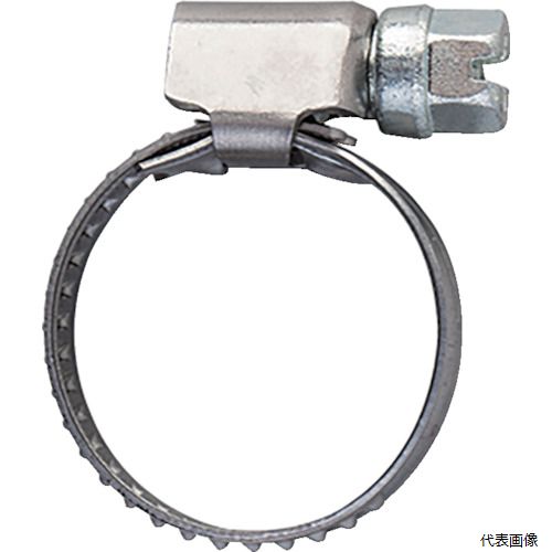 【特長】 ●高圧ドライバー締めのホースバンドです。 【用途】 ●ホース固定用。 【仕様】 ●最大径(mm)：22 ●最小径(mm)：12 ●バンド幅(mm)：9 ●厚さ(mm)：0.6 ●ねじサイズL：21 ●適合ホース(mm)外径：12〜22 ●高圧ドライバー締め ●2年間保証付 【材質／仕上】 ●バンド部：ステンレス ●ハウジング：ステンレス ●ねじ部：鋼＋メッキ 【入数】 ●1個 他のサイズはこちら 在庫のない商品は検索に表示されない場合がございます　