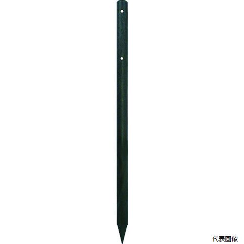 【特長】 ●原料にカーボンブラックを配合しているためUV劣化に強く、耐候性に優れています。 ●100％リサイクルプラスチックです。木の代替で木材使用量を抑制します。 【用途】 ●ロープ柵やチェーン柵に。 ●ネットの支柱や看板の固定に。 【仕様】 ●直径(mm)：55 ●幅(mm)：55 ●高さ(mm)：1200 ●長さ(mm)：1200 ●ロープ穴：φ13mm穴2ヵ所付 ●色：黒 【材質／仕上】 ●複合樹脂（PP，PE）再生プラスチック 【注意】 ●施工にあたっては、安全帽、手袋等保護具を着用し、怪我には十分注意してください。 ●偏った荷重がかかると曲がることがあります。また、強い日光により反ることがありますがプラスチックの特性によるもので異常ではありません。 ●提供不可：chemSHERPA、SDS、ミルシート 【入数】 ●1本 他のサイズはこちら 在庫のない商品は検索に表示されない場合がございます　