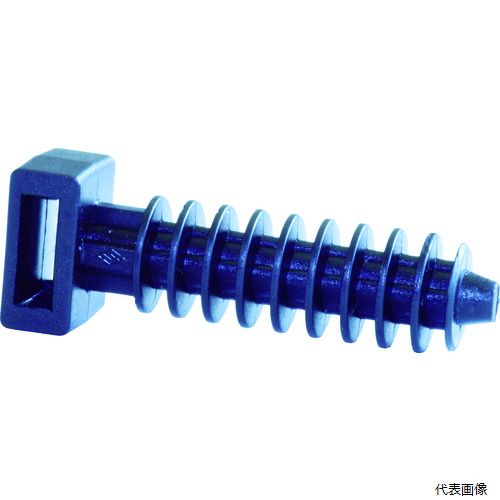 【スタンプラリー】 SapiSelco ALE.3.402 ケーブルタイ固定具 プラグ一体型 9mm 黒 (100個入)