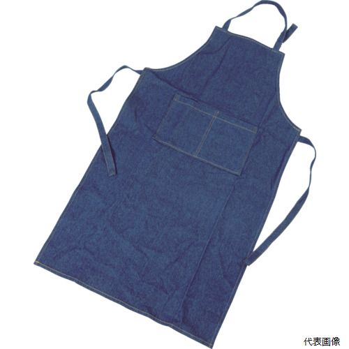 【特長】 ●丈夫なジーンズ生地を使用しています。 【用途】 ●磨き作業、バリ取り作業など。 【仕様】 ●色：ブルー ●サイズ：フリー ●着丈(cm)：110 ●幅(cm)：66 ●厚さ(mm)：0.9 ●胸囲(cm)：66 ●タイプ：前掛け ●13オンスジーンズ生地 ●ひも長さ：58cm（2本） ●厚さ：0.9mm 【材質／仕上】 ●綿（ジーンズブルー綿） 【注意】 ●生地の特性上、摩擦や汗、雨などで濡れた場合は、衣類に色移りする事があるのでご注意下さい。 ●洗濯の際、色落ちする場合があるため、他の物と一緒に洗わないで下さい。 ●提供不可：chemSHERPA、ミルシート 【入数】 ●1枚 他のサイズはこちら 在庫のない商品は検索に表示されない場合がございます　