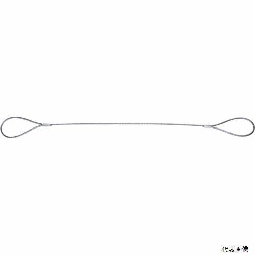 トラスコ TWAL-9S6 TRUSCO ワイヤーロープスリング Aタイプ アルミロック 9mmX6m