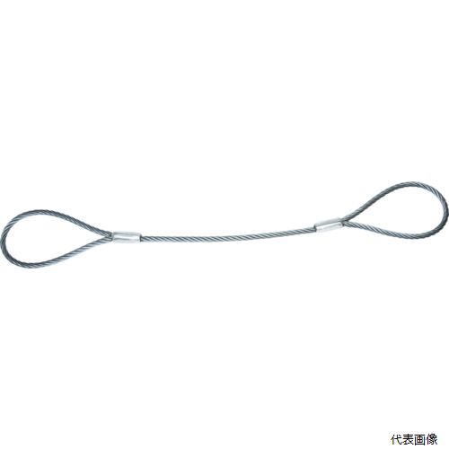 トラスコ TWAL-14S6 TRUSCO ワイヤーロープスリング Aタイプ アルミロック 14mmX6m