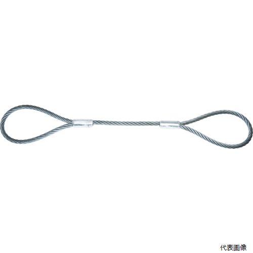 トラスコ TWAL-18S5 TRUSCO ワイヤーロープスリング Aタイプ アルミロック 18mmX5m