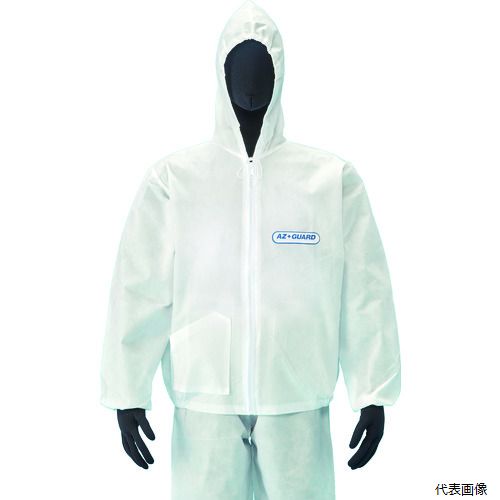 【特長】 ●SMS製防護服は、柔軟性に富み、優れた通気性と良好なバリア性を発揮します。 【用途】 ●粉じん対策に。 ●液体汚れの発生する場所に。 【仕様】 ●色：白 ●サイズ：LL ●適合身長(cm)：164〜182 ●適合胸囲(cm)：92〜112 ●箱入数(着)：100 ●タイプ：ジャンパー ●JIST8115タイプPB(6)適合品 ●使い捨てタイプ ●袖口、裾脇ゴム入り ●フードひも入り ●右前ポケット付 【材質／仕上】 ●ポリプロピレン不織布（SMS） 【注意】 ●本製品はJIST8115タイプPB(6)適合品です。部分化学防護服となります。 ●耐熱性、防炎性はありません。 【入数】 ●1着 他のサイズはこちら 在庫のない商品は検索に表示されない場合がございます　
