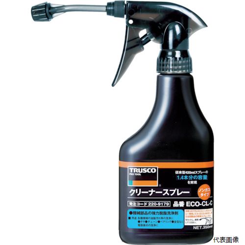 【特長】 ●容器内で圧力がかかった状態にないため、外気温度での圧力の変化による爆発などのリスクが低減されます。エアゾール製品と比較すると安全で環境に優しい製品です。 ●低粘度シリコーンオイルのつや出し・滑走剤です。 ●ガスを使用していないため、容器と同容量の充填が可能です。原液量は350mlとなり、エアゾールタイプALP-SL（原液量30ml）の2.1本分とお得です。 【用途】 ●紙断裁機の刃物付着防止と防錆、紙揃え機のテーブル面に。 【仕様】 ●色：透明 ●容量(ml)：350 ●容量(L)：0.35 ●原液量(ml)：350 ●タイプ：ノズル付 ●容器：350mlノンガススプレーボトル ●スプレー後の状態：低粘度オイル状 【材質／仕上】 ●主成分：合成油（シリコーンオイル）、溶剤 【入数】 ●1本 関連品はこちら 在庫のない商品は検索に表示されない場合がございます