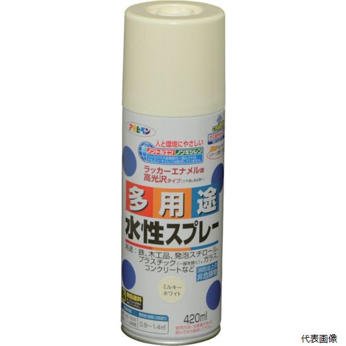 アサヒペン 566225 水性多用途スプレー 420ML ミルキーホワイト