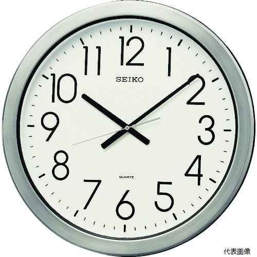 セイコータイムクリエーション KH407S クオーツ掛時計 防湿・防塵型オフィスクロック 直径444×44 金属枠