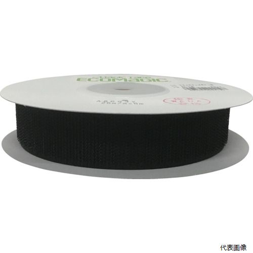【特長】 ●好きな長さでカットして使用できます。 ●マジックテープフック型タイプです。 【用途】 ●簡易結束用として。 ●用途に応じて必要な長さでカット ●色：ブラック ●幅(mm)：25 ●長さ(m)：5 ●厚さ(mm)：2 ●タイプ：フ...