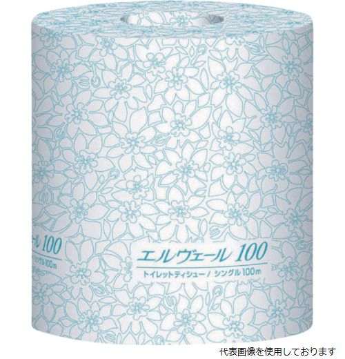 【スタンプラリー】(代引き不可) EBS 723086 エリエール エルヴェールトイレットティシューシングル100..