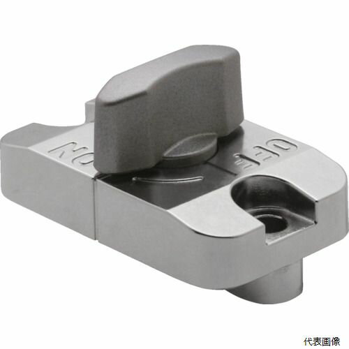 【特長】 ●鋼材にスライド荷重が加わると、シャフトがクサビ角のスペースに押し込まれ、鋼材の動きをロックします。 【用途】 ●コンベアガイドの調整。 【仕様】 ●T(mm)：6 ●金属製ノブ 【材質／仕上】 ●本体：亜鉛ダイカストクロムメッキ ●ノブ：SCS13(SUS304相当) 【入数】 ●1個 他のサイズはこちら 在庫のない商品は検索に表示されない場合がございます　