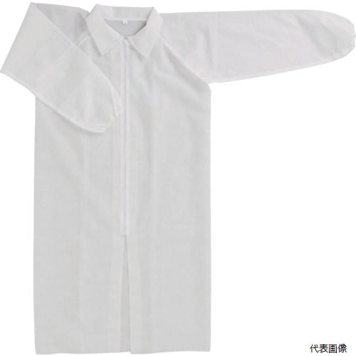川西工業 7028L 川西 不織布使いきり白衣 Lサイズ(4.0)
