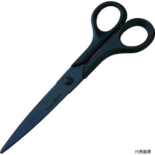 【スタンプラリー】トラスコ S-175F TRUSCO ステンレスはさみ 粘着テープ用フッ素コート 175mm