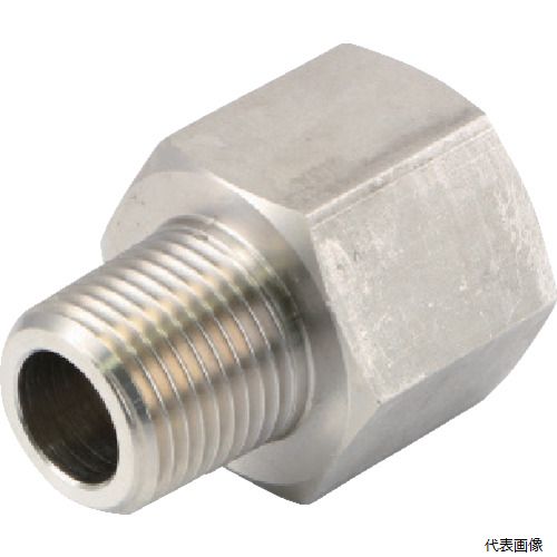 アソー NF-8281 ASOH ステンレス製 変換内外ソケット 外UNF1／4-28×内PT1／8