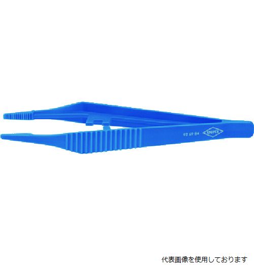 【特長】 ●耐熱温度130℃まで使用できます。 【仕様】 ●全長(mm)：129 ●幅(mm)：13 ●先端形状：直型 ●先端幅(mm)：3 ●先端厚さ(mm)：2 ●幅3.5mmの台形型の先端 ●9269-84プラスチックピンセット130mm 【材質／仕上】 ●プラスチック 【注意】 ●ESD対策仕様品ではありません。 【入数】 ●1本 他のサイズはこちら 在庫のない商品は検索に表示されない場合がございます