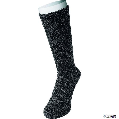 おたふく BS-314-BK パイルソックス モク 先丸 (2P) ブラック