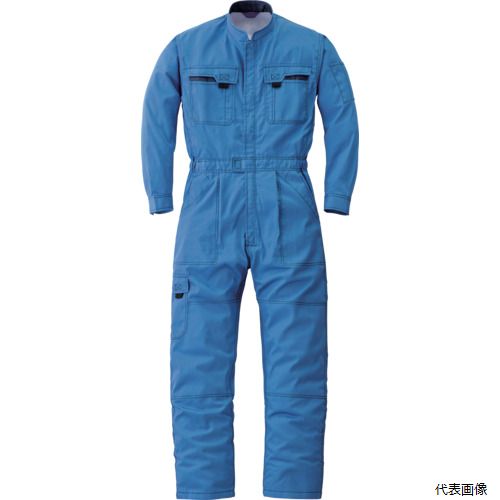 山田辰 40000-004-4L スリードラゴン 通年モデル つなぎ服40000-004スカイブルー-4L