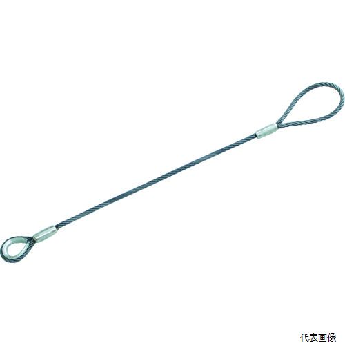 トラスコ TWBL-12S1 TRUSCO ワイヤロープスリング Bタイプ アルミロック 12mmX1m