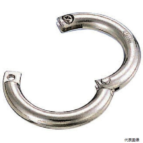 【特長】 ●プラスドライバーでネジを締めるタイプです。 ●再度開くこともできます。 【用途】 ●チェーン・ワイヤー・ロープ等の連結金具として、また端末の金具のジョイントに。 【仕様】 ●使用荷重(kN)：0.49 ●D(mm)：6 ●L(mm)：30 【材質／仕上】 ●ステンレス(SUS304) 【注意】 ●横にひねると外れる危険があります。 【入数】 ●1個 他のサイズはこちら 在庫のない商品は検索に表示されない場合がございます　