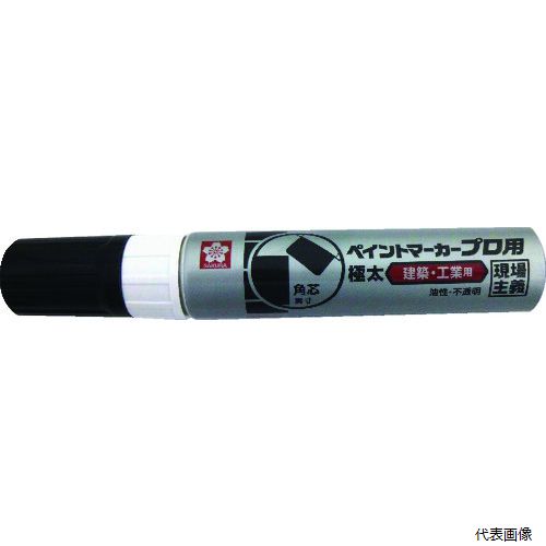 サクラクレパス KPMK-J-49BK サクラ 工業用マーカー ペイントマーカー プロ用 極太 黒