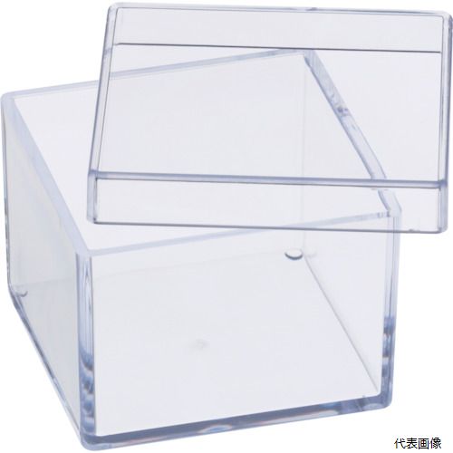 蝶プラ工業 690472 蝶プラ ポリスチレンケース デスコBK-2 フタ付