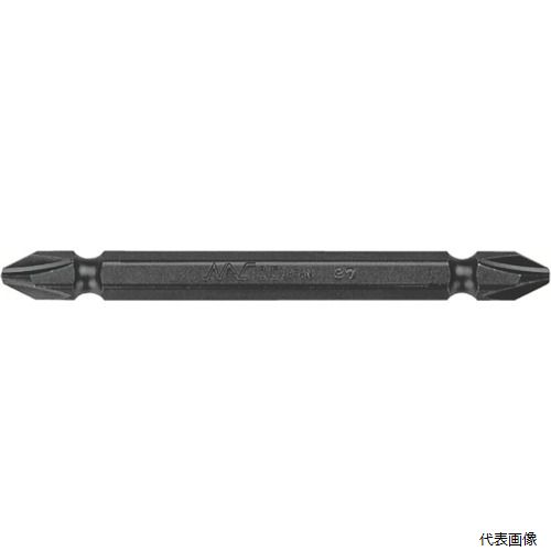 【特長】 ●電動ドライバー等での十字穴付きねじの締め付け用（両頭） ●耐久性の高い特殊ビット材を使用し、価格もリーズナブルです。 【用途】 ●電動ドライバー等での十字穴付きねじの締め付け用 【仕様】 ●刃先：［［＋］］3 ●全長(mm)：50 ●シャンク径(mm)：6.35 ●硬さ：D ●ボール溝(mm)：9 【材質／仕上】 ●特殊ビット材 【注意】 ●工具は、本来の使用目的以外には使用しないでください。 【入数】 ●10本 他のサイズはこちら 在庫のない商品は検索に表示されない場合がございます