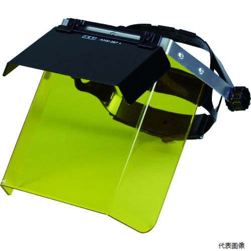 トラスコ TBM-503YW TRUSCO 二重防災面 遮光・イエロ かぶりタイプ イエロー 遮光度#9