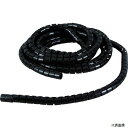 トラスコ TKL15PEBK TRUSCO 電線保護材 スリットチューブ 5m 結束径16 黒