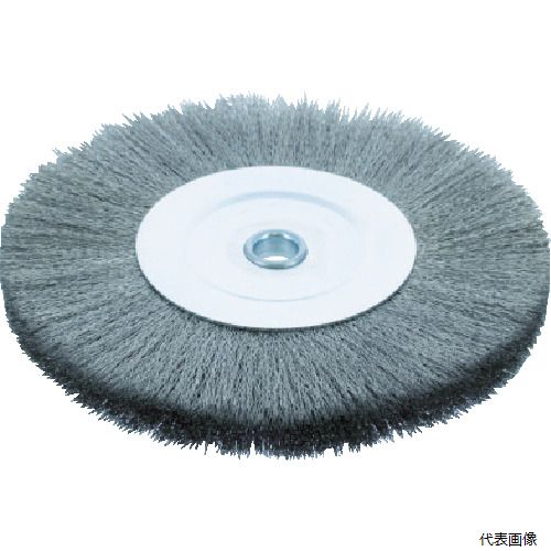 トラスコ TB-6373 TRUSCO ホイルブラシ Φ200X15.88(16)mm穴 ステンレス線 線径0.3