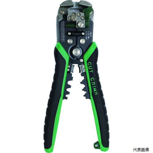 【特長】 ●電線径自動調整でワイヤーサイズを気にすることなくストリップできます。 ●微調整ノブを使用すれば、0.05［［MM2］］の超極細線もストリップできます。 ●ストリップゲージ付で、被覆の長さを設定できます。 【仕様】 ●適合電線(［［MM2］］)：0.05〜8.0 ●全長(mm)：210 ●切断能力(mm)：φ3.2 【材質／仕上】 ●本体：炭素鋼、合金鋼 ●グリップ：エラストマー、ABS樹脂 【入数】 ●1丁 他のサイズはこちら 在庫のない商品は検索に表示されない場合がございます　