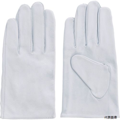 【特長】 ●国産革使用で柔らかく、手にフィットします。 ●使うほど手に馴染みます。 【用途】 ●電気配線、組立作業に。 【仕様】 ●色：ホワイト ●サイズ：M ●全長(cm)：22.0 ●手のひら周り(cm)：22.0 ●中指長さ(cm)：...