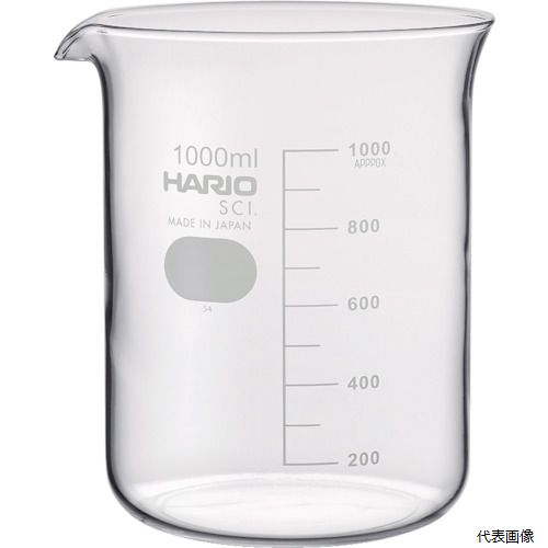 【スタンプラリー】 ハリオサイエンス B-1L-SCI HARIO ビーカー 目安目盛付 1000ml
