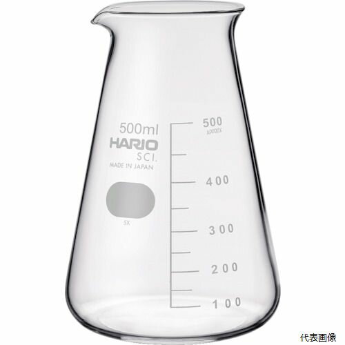 【スタンプラリー】 ハリオサイエンス CB-500-SCI HARIO コニカルビーカー 目安目盛付 500ml