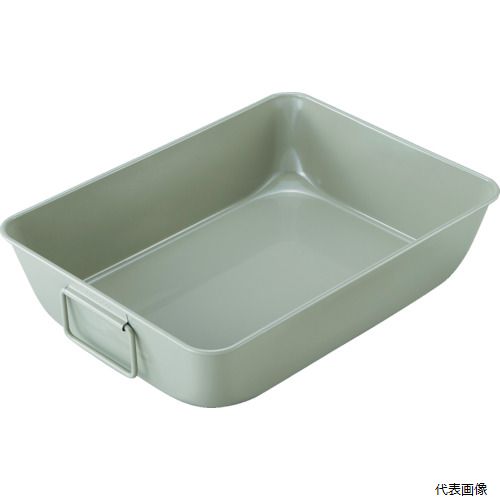 【特長】 ●枠には芯金が入っているので強度があります。 ●持ちやすい取手付です。 ●絞り加工による成型の為、継ぎ目がなく頑丈なつくりです。 【用途】 ●部品の管理・収納。 ●容量(L)：31 ●外形寸法(mm)幅：604 ●外形寸法(mm)奥行：452 ●外形寸法(mm)高さ：149 ●有効内寸(mm)幅：530 ●有効内寸(mm)奥行：380 ●有効内寸(mm)高さ：148 ●取っ手付 【材質／仕上】 ●スチール（表面処理：粉体塗装） 【入数】 ●1個 他のサイズはこちら 在庫のない商品は検索に表示されない場合がございます　