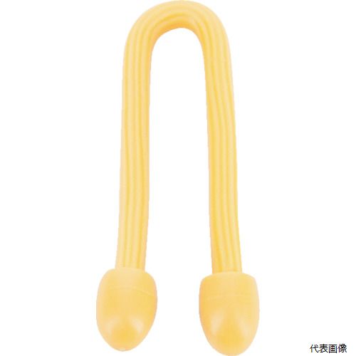 【特長】 ●簡単な結束や簡易フックなどさまざまな用途に使用できる結束具です。 ●芯材は特殊な金属のため、簡単に曲げたり、ねじったりと自由に変形させて繰り返し使用できます。 ●カラフルな樹脂コーティング被膜により耐久性にも優れています。 【用途】 ●コード類の結束等に。 ●簡易的なフックに。 ●色：オレンジ ●幅(mm)：4 ●長さ(mm)：300 【材質／仕上】 ●芯材：スチール（焼きなまし） ●被覆材：エラストマー樹脂 ●キャップ部：エラストマー樹脂 【注意】 ●同じ個所で何度も曲げを繰り返した場合、破断する恐れがあります。 ●提供不可：chemSHERPA 【入数】 ●1Pk/2本 他のサイズはこちら 在庫のない商品は検索に表示されない場合がございます　