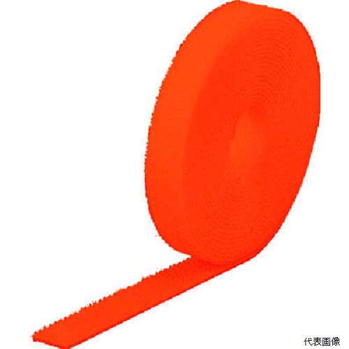 トラスコ MKT-2050-LOR TRUSCO マジックバンド[[R下]]結束テープ両面 蛍光オレンジ20mm5m