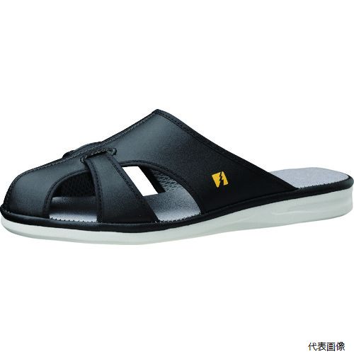 ミドリ安全 PS-01LS-BK-L 静電サンダル PS-01ライトS ブラック L