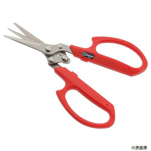 【仕様】 ●刃物鋼 ●ニッケルメッキ 【用途】 ●摘果、リンゴ 【特長】 ●リンゴの集荷作業に ●作業効率アップ ●刃物鋼＋ニッケルクロムメッキ 【カラー】 ●レッド 【サイズ】 ●170mm 【入数】 ●1ヶ -- 他のサイズはこちら -- 在庫のない商品は検索に表示されない場合がございます