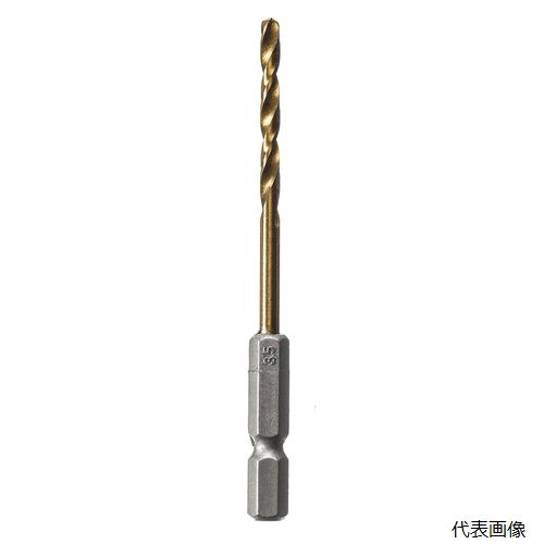 高芝ギムネ製作所 2138-35 FIRST チタンコート六角軸鉄鋼用ドリル5本組 サイズ:3.5mm