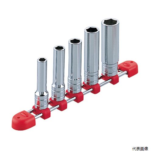 【特長】 ●5コ組の六角ディープソケットです。 【仕様】 ●差込角(sq.)：9.5 ●質量(kg)：0.5 【セット内容/付属品】 六角ディープソケット(B3L-08・10・12・14・17)、ソケットホルダー5コ用(EHB305) 【入数】 ●1セット 他のサイズはこちら 在庫のない商品は検索に表示されない場合がございます