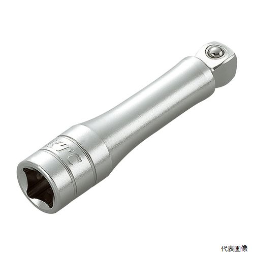 【特長】 ●首振りタイプのエクステンションバーです。 【仕様】 ●差込角(sq.)：9.5 ●軸径(D1；mm)：13 ●ソケット部外径(D2；mm)：17 ●全長(L；mm)：50 ●重量(g)：50 【注意事項】 2本以上接続して使用しないで下さい。 【入数】 ●1本 他のサイズはこちら 在庫のない商品は検索に表示されない場合がございます