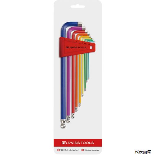 212.LH-10RBCN ボール付ロングレインボーレンチセット PB SWISS TOOLS