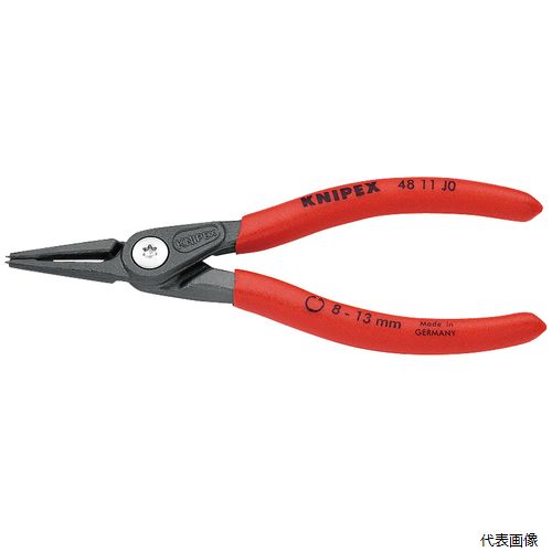 4811-J0SB 穴用精密スナップリングプライヤー 直(SB) KNIPEX クニペックス