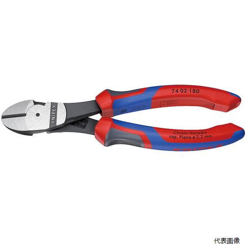 7402-180SB 強力型斜ニッパー(硬線用) (SB) KNIPEX クニペックス