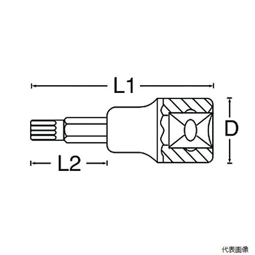 22871 (#22560)3／8DR T-60 ヘクスローブビットソケット SIGNET シグネット