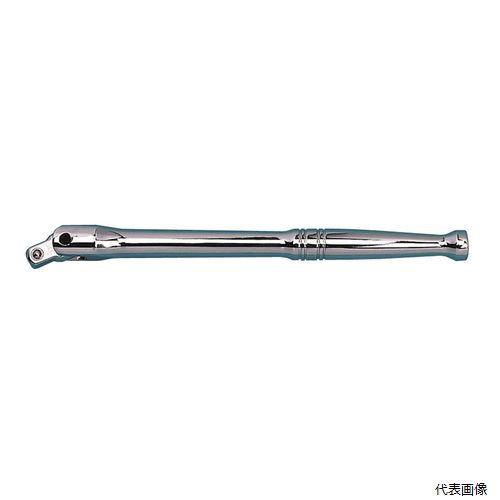 【特長】 ●ミラー仕上げのメッキが美しいスピンナーハンドル。 【仕様】 ●差込角(SQ)：3/8 ●全長(mm)：200 ●ヘッド径(mm)：22 【用途】 ●本締めに最適。 ●力をかけて締める際に。 【注意事項】 ※パイプ等を差し込んで使用しないで下さい。 ※ハンマー等で叩いて使用しないで下さい。 【入数】 ●1丁 他のサイズはこちら 在庫のない商品は検索に表示されない場合がございます