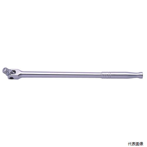 【特長】 ●ミラー仕上げのメッキが美しいスピンナーハンドル。 【仕様】 ●差込角(SQ)：1/2 ●全長(mm)：380 ●ヘッド幅(mm)：28 【注意事項】 ※パイプ等を差込んで使用しないで下さい。 ※ハンマー等で叩いて使用しないで下さい。 【入数】 ●1丁 他のサイズはこちら 在庫のない商品は検索に表示されない場合がございます